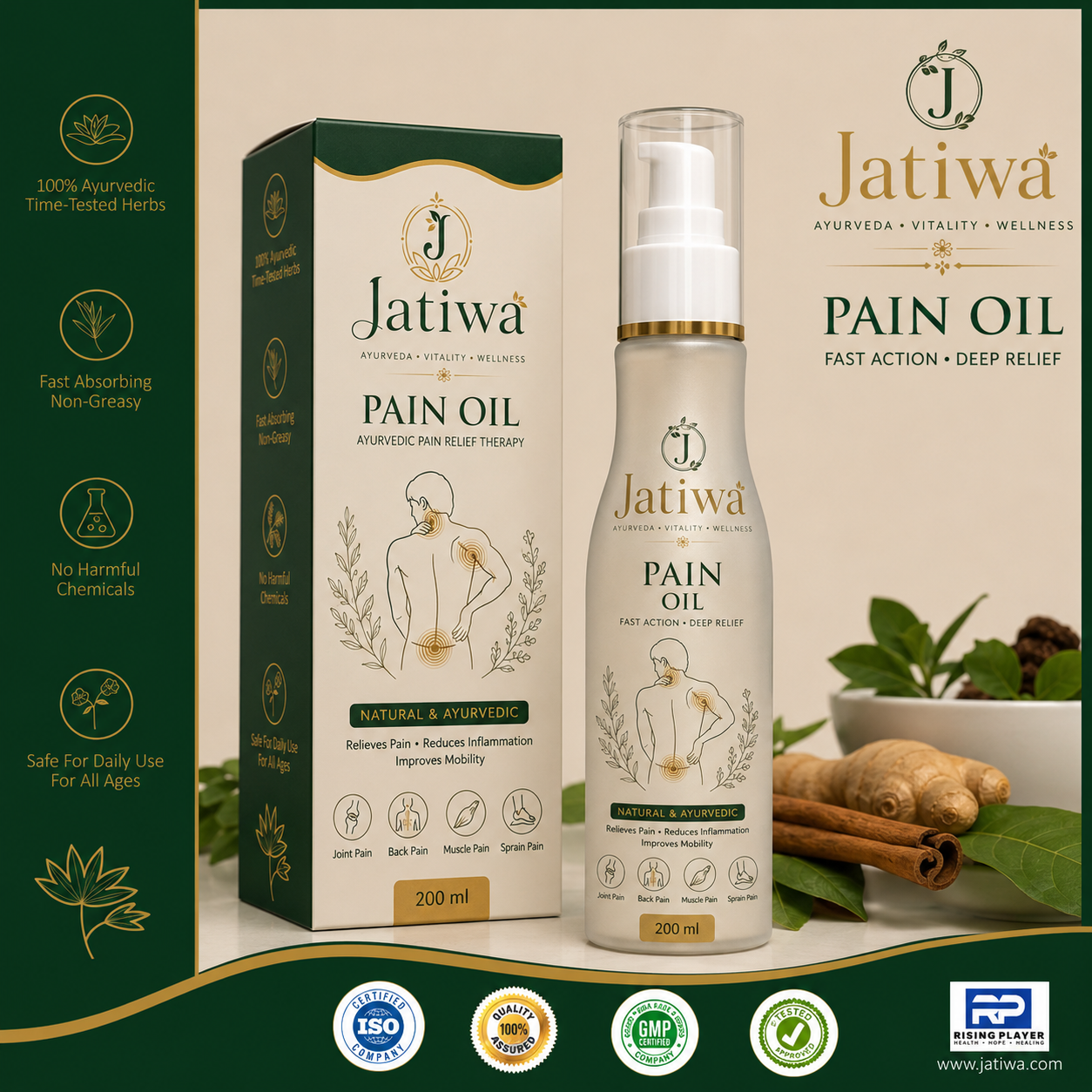 Jatiwa Ayurvedic Pain Oil