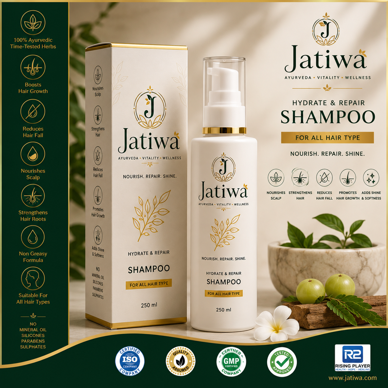 Jatiwa Hydrate & Repair Shampoo